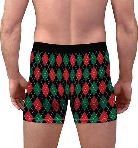 Jumppmile Men's Christmas Xmas Boxers Shorts Funny Santa Claus Underwear Boxer Briefs in Saudi Arabia