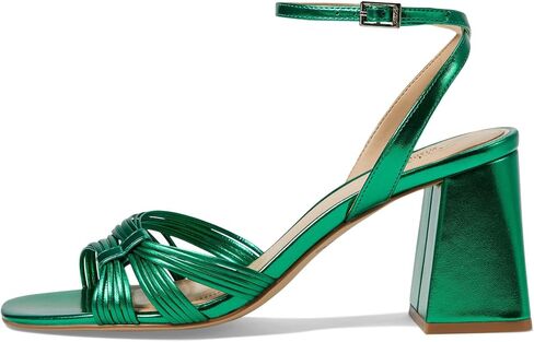 Jewel Badgley Mischka Michelle Metallic Strappy Block Heels in Saudi Arabia