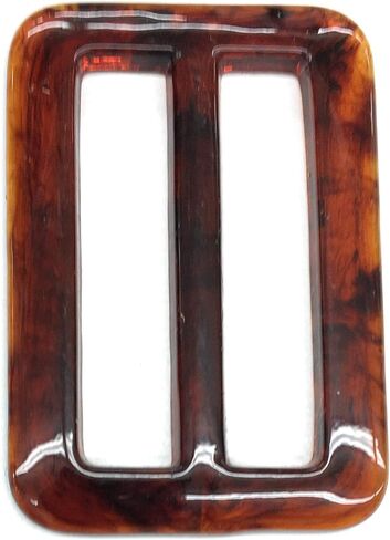 2-1/2'' Amber Buckle -Belt Slider Rectangle- Tortoise Shell Buckle -2.5'' x 1.75" (2 '' Belt Inside Belt Rectangle in Saudi Arabia
