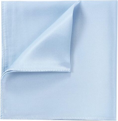 CoCoUSM Mens 100% Pure Silk Pocket Square Solid Color Handkerchiefs Size 30cm in Saudi Arabia