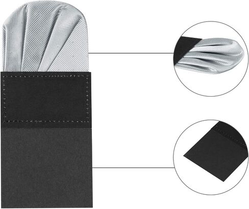 Allegra K Prefolded Pocket Squares for Men Polka Dots Round Shaped Suit Handkerchief in Saudi Arabia
