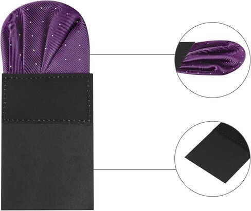 Allegra K Prefolded Pocket Squares for Men Polka Dots Round Shaped Suit Handkerchief in Saudi Arabia