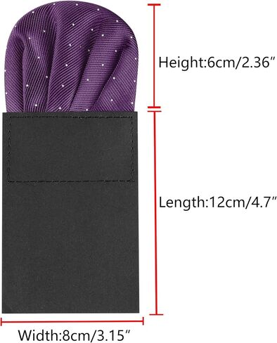 Allegra K Prefolded Pocket Squares for Men Polka Dots Round Shaped Suit Handkerchief in Saudi Arabia