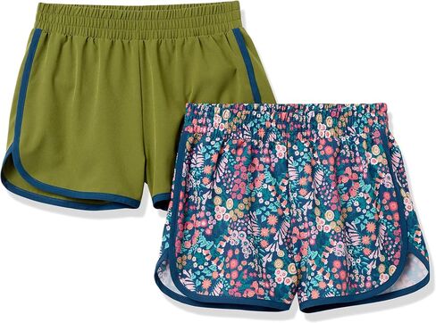 Amazon Essentials Girls and Toddlers' Active Running Short, Pack of 2 in Saudi Arabia