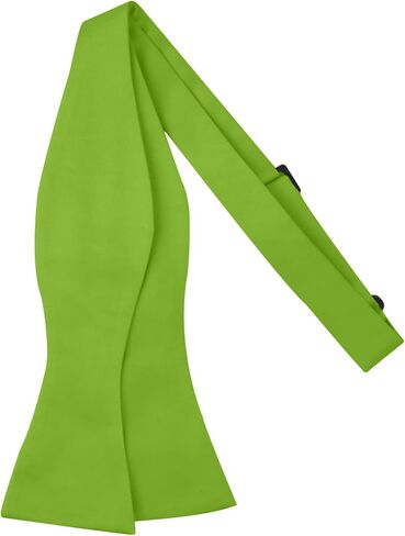 Jacob Alexander Men's Self Tie Freestyle Solid Color Bowtie in Kuwait