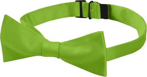 Jacob Alexander Men's Self Tie Freestyle Solid Color Bowtie in Kuwait