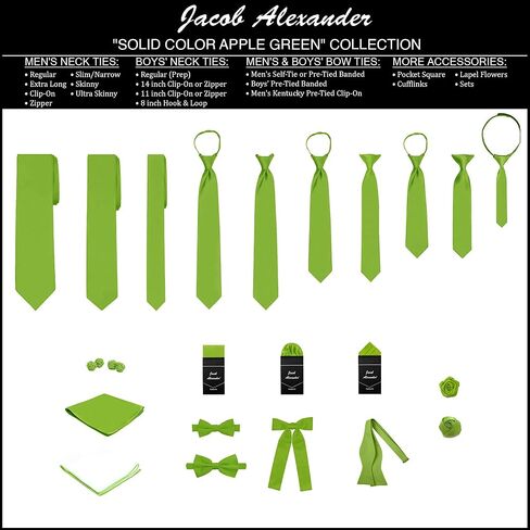 Jacob Alexander Men's Self Tie Freestyle Solid Color Bowtie in Kuwait