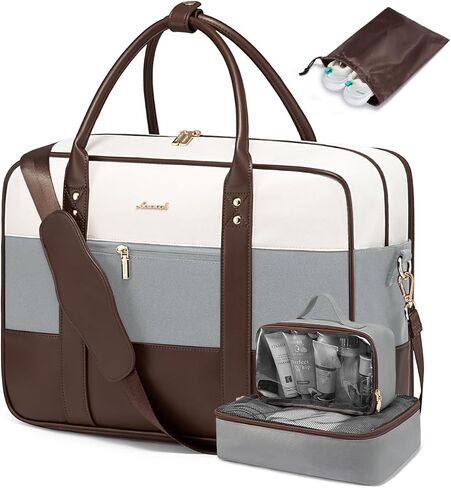 LOVEVOOK Weekender Travel Duffel Bag, Personal Item Duffle Bags for Women with Laptop Compartment, Overnight Bag with Toiletry Bag, Yoga Gym Bag with Wet Pocket, Hospital Bag for Labor and Delivery in Kuwait