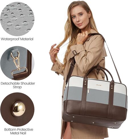 LOVEVOOK Weekender Travel Duffel Bag, Personal Item Duffle Bags for Women with Laptop Compartment, Overnight Bag with Toiletry Bag, Yoga Gym Bag with Wet Pocket, Hospital Bag for Labor and Delivery in Kuwait