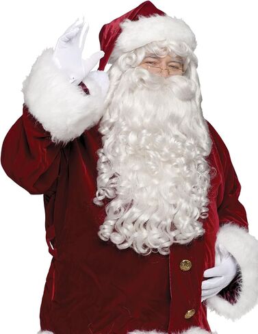 Super Deluxe Santa Claus Wig and Beard Set Costume Accessory in Saudi Arabia