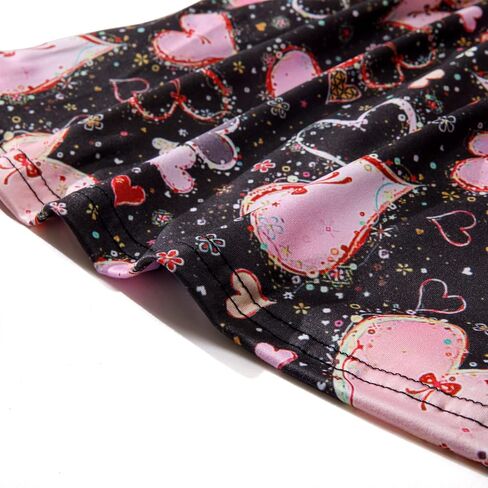 Toddler Girls Valentine's Day Twirl Dress Love and Heart Long Sleeve Dresses in Saudi Arabia