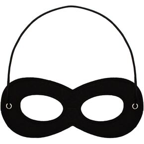 2 Pcs Black Superhero Masks Soft Felt Eye Mask Halloween Costume Half Masks with Adjustable Elastic Ropes in Saudi Arabia