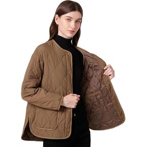 سترة نسائية مبطنة من ROYAL MATRIX خفيفة الوزن ومبطنة بأزرار سفلية مع جيوب in Kuwait