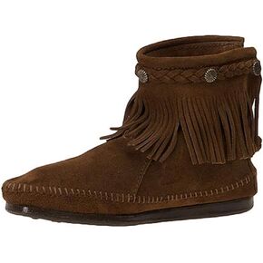 Minnetonka Women's Hi Top Back Zip Boot 299 Boots, Med Gray, 3 UK in Kuwait