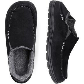 ULTRAIDEAS Men's Austin Moccains Knit Slippers with Tie in Kuwait