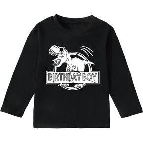 ZXIIYNU Boys' The Birthday Shirt Kids Boy Birthday Outfit Party T-Shirt