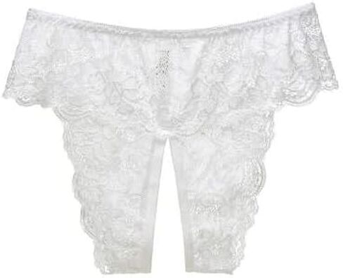 Stretch Crotchless Lace Sexy Coverage Thongs in Saudi Arabia