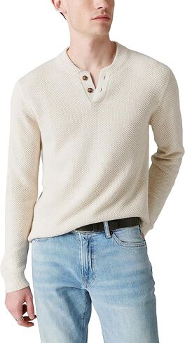 Lucky Brand Men's Cloud Soft Henley Sweater in Saudi Arabia