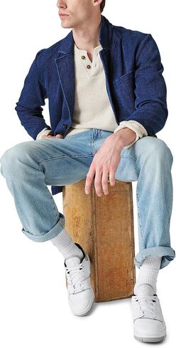 Lucky Brand Men's Cloud Soft Henley Sweater in Saudi Arabia