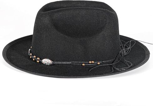 قبعة فيدورا مفتوحة على الطريق، قبعة من الصوف الخالص، قبعة مزرعة عتيقة بفتحات تهوية، قبعات بنما للرجال والنساء in Kuwait