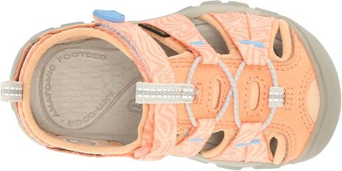 KEEN Kids Seacamp 2 CNX Closed Toe Sandals, Papaya Punch/Marina, 6 US Unisex Toddler in Kuwait