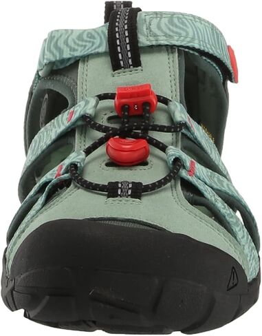 KEEN Seacamp 2 CNX Closed Toe Sandals, Granite Green/Cayenne, 4 US Unisex Big Kid in Saudi Arabia