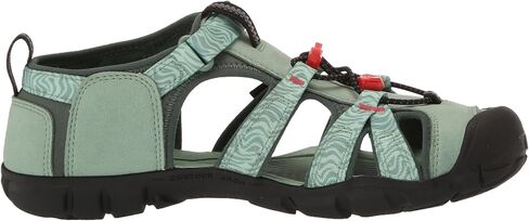 KEEN Seacamp 2 CNX Closed Toe Sandals, Granite Green/Cayenne, 4 US Unisex Big Kid in Saudi Arabia