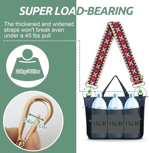 YedsIntu 4 قطع من أحزمة المحفظة البديلة وحزام الكتف العريض وحزام قابل للتعديل لحقائب اليد in Kuwait