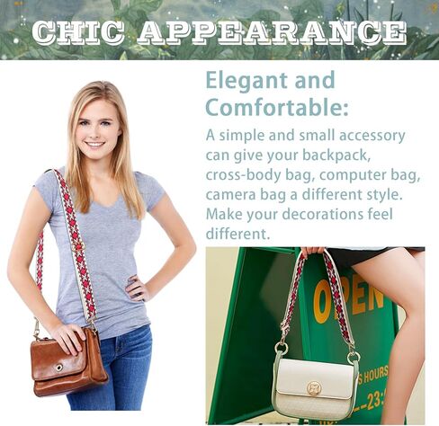 YedsIntu 4 قطع من أحزمة المحفظة البديلة وحزام الكتف العريض وحزام قابل للتعديل لحقائب اليد in Kuwait