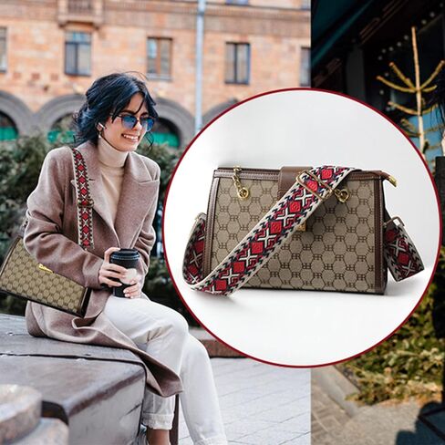 YedsIntu 4 قطع من أحزمة المحفظة البديلة وحزام الكتف العريض وحزام قابل للتعديل لحقائب اليد in Kuwait