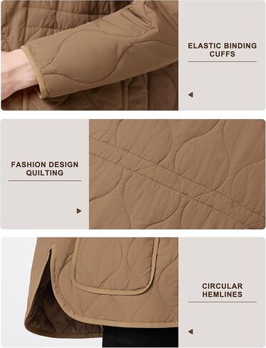 ROYAL MATRIX Women's Quilted Jacket Lightweight and Padded Trendy Coat Button Down Jacket with Pockets in Kuwait
