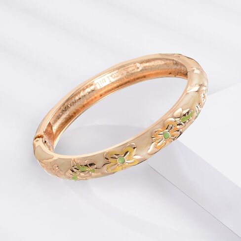 wynameleri Vintage Butterfly Bracelet Colors Cloisonne Women Girls Hinged Bangles Enameled Bracelets Jewelry Gifts 55A102 in Saudi Arabia
