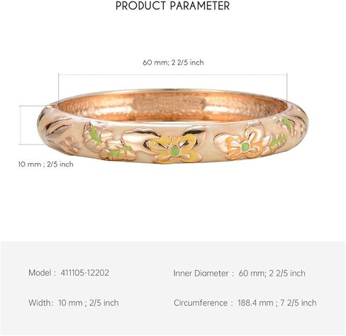 wynameleri Vintage Butterfly Bracelet Colors Cloisonne Women Girls Hinged Bangles Enameled Bracelets Jewelry Gifts 55A102 in Saudi Arabia