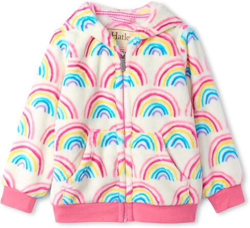 Hatley Girls' Fuzzy Fleece Hooded Zip Up Jacket in Saudi Arabia