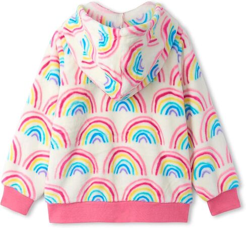 Hatley Girls' Fuzzy Fleece Hooded Zip Up Jacket in Saudi Arabia