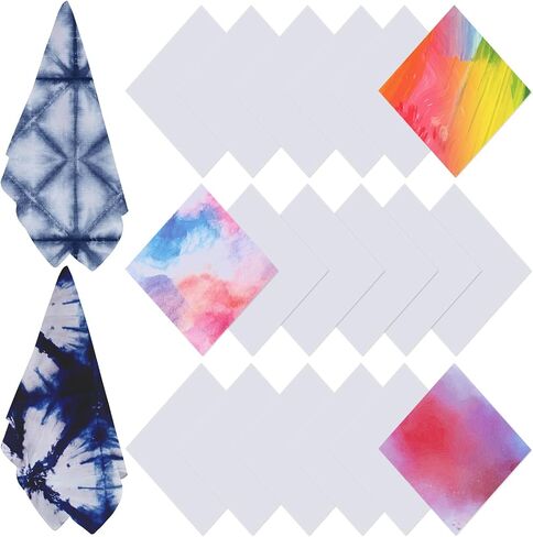 ATROPOS White Bandana Bulk for Tie Dying White Handkerchiefs Cotton Unisex Bandana Multipurpose Head Wrap DIY Tie Dye Favors in Saudi Arabia