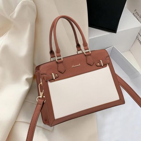LOVEVOOK Purses and Handbags for Women, Tote Shoulder Bag Satchel Black Purse and PU Leather Top Handle for ladies in Kuwait