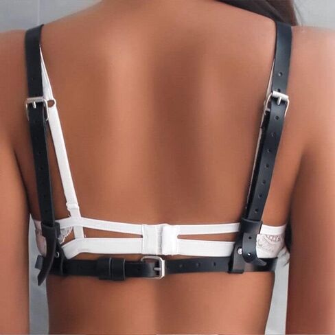 ملابس داخلية لحزام الجسم من الجلد البانك من CHIRCOLS، أحزمة رباط قوطية in Kuwait