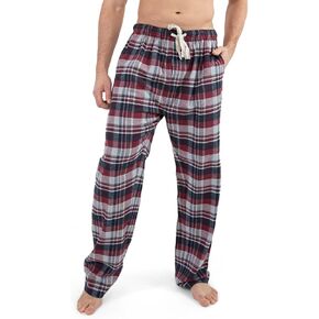 Men's Comfortable Flannel Woven Pajama Pants Sleepwear Bottoms Lounge Pants For Men in Saudi Arabia