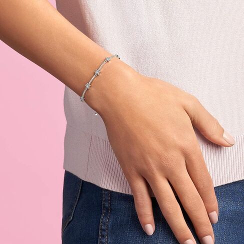 Pandora Celestial Stars Bracelet - Sterling Silver & Cubic Zirconia Bracelet for Women - Gift for Her - 7.1" in Saudi Arabia