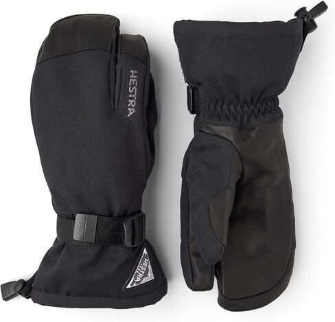 Hestra Unisex Powder Gauntlet 3-Finger Glove, Insulated, Windproof Leather Gloves for Alpine Ski & Everyday for Men & Women in Saudi Arabia