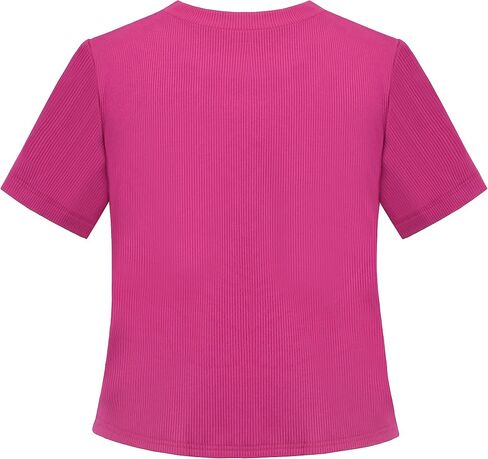 Sunny Fashion 2 Packs Girls Top Tee Shirt Long Sleeve Gray Pink School Uniform in Saudi Arabia
