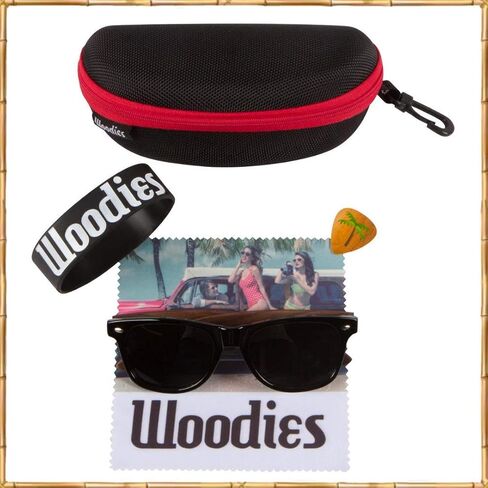 ووديز نظارة شمسية من خشب الجوز بعدسات مستقطبة داكنة وحماية 100% من الاشعة فوق البنفسجية فئة A وB للجنسين in Kuwait