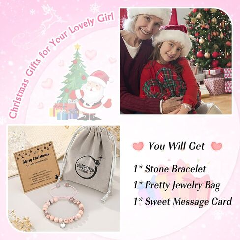UNGENT THEM Christmas Gifts for Teen Girls/Teen Boys, Adjustable Charm Bracelet for Teenager Xmas Christmas Gift in Saudi Arabia