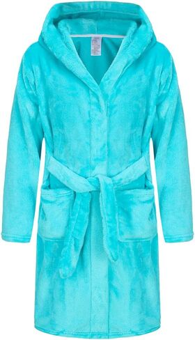 أرواب حمام للأولاد والبنات من SRVNFBKT، أرواب حمام للأطفال بغطاء للرأس من القطيفة الناعمة من الفلانيل هدية ملابس نوم للأولاد والبنات in Kuwait