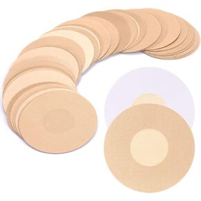 ملصقات حمالة الصدر KSang Nipple Covers Pasties - 30 زوجًا من بتلات الثدي للاستعمال مرة واحدة للنساء | لاصق لا تظهر فطائر اللحم بوب