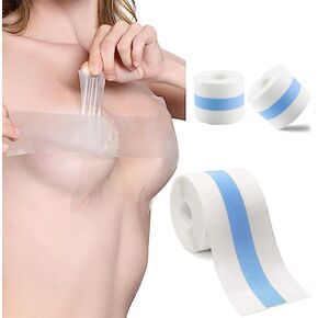 Boob Tape Clear Boobytape for Breast Lift Tape Transparent Self Adhesive Bra Tape Push Up Invisible Athletic Tape