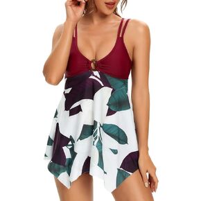 بدلات استحمام BIKINX Tankini للنساء مقاس كبير لباس سباحة متواضع مكون من قطعتين للتحكم في البطن مع شورت للأولاد in Kuwait