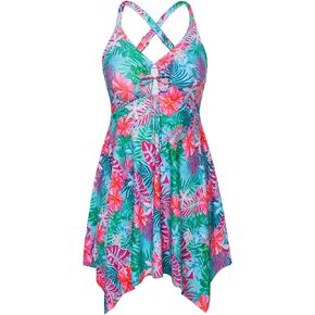 ملابس سباحة تانكيني من قطعتين من هانا نيكول للنساء، فستان سباحة بمقاس كبير مع شورت للأولاد in Kuwait