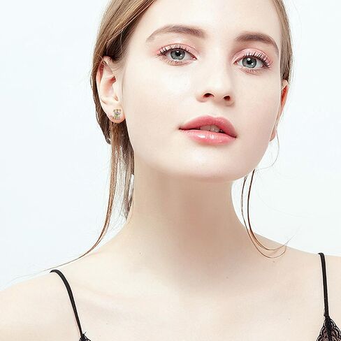 14k Solid Yellow Gold Simple Stud Earrings For Women, Christmas Dainty Jewelry Gifts For Girls Her in Kuwait